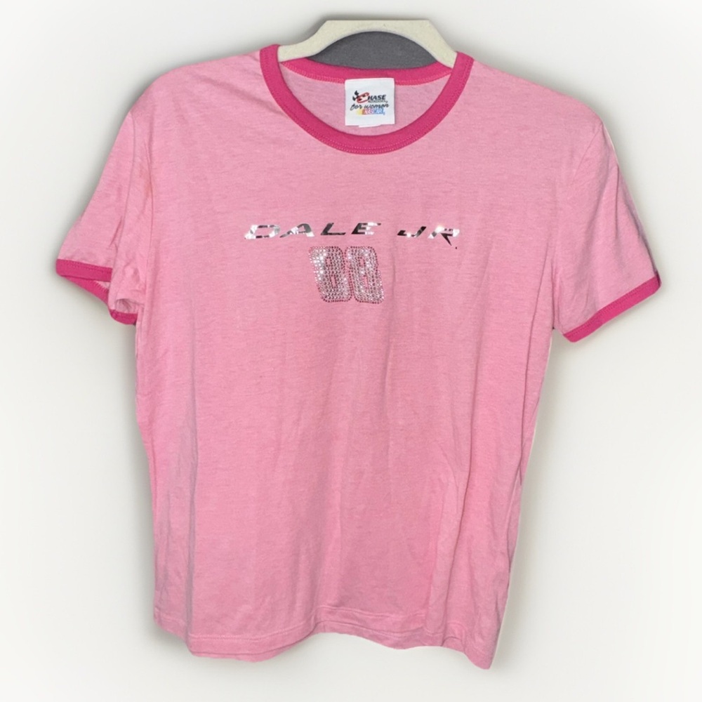 Vintage NASCAR CHASE AUTHENTICS 88 DALE JR. Earnhardt Shirt Women XL Pink T1
